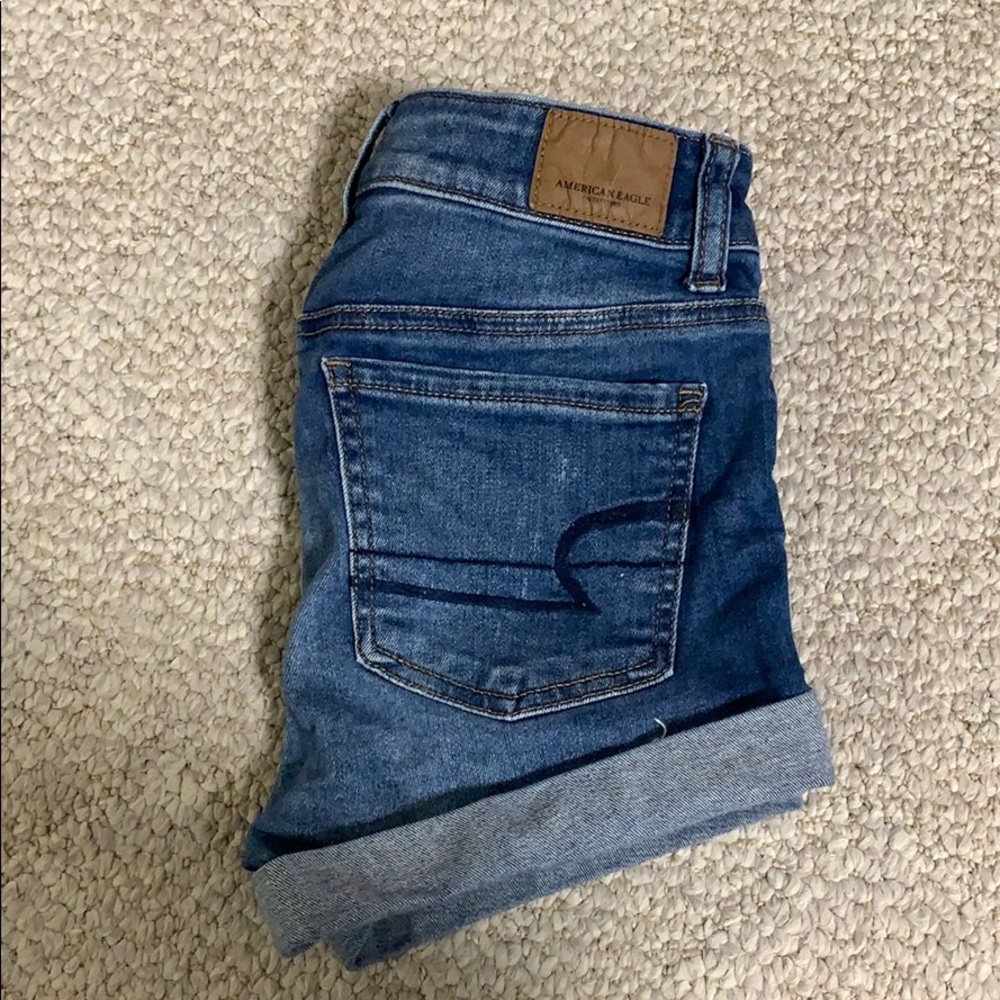 American Eagle High-Rise Shortie Shorts